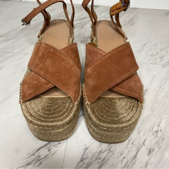 Rag & Bone Hera Brown Espadrille Wedge Sandal 40 10 - Picture 9 of 14